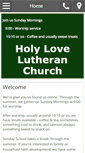 Mobile Screenshot of holylovelutheran.org