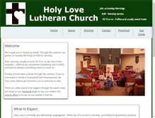 Tablet Screenshot of holylovelutheran.org
